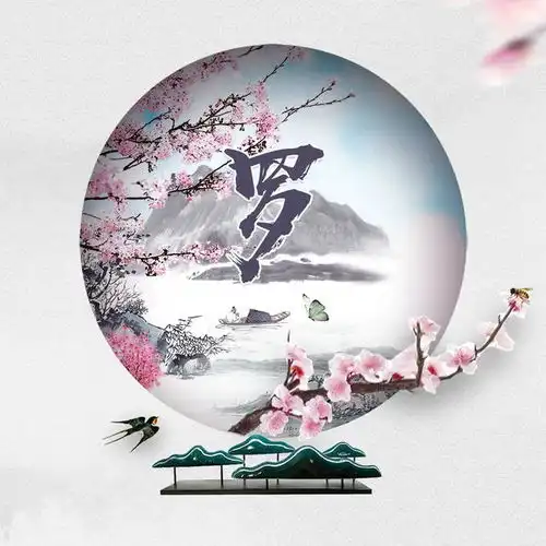 微信头像姓名头像,水墨桃花中国风,一定不要错过
