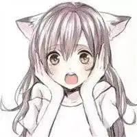 带猫耳贴纸的女生头像微信头像图片大全
