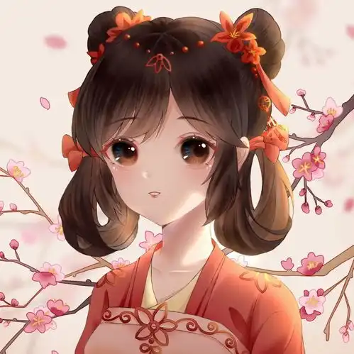古风女生头像风习袅袅,盈水展千华,飞檐亭角清铃响
