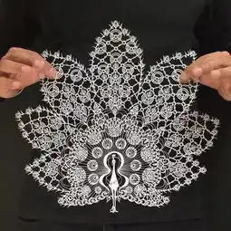 一把美工刀就把纸雕得这么美和剪纸有得一拼啊
