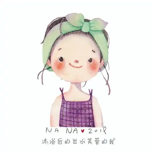 水彩暖萌头像,都是我的模样
