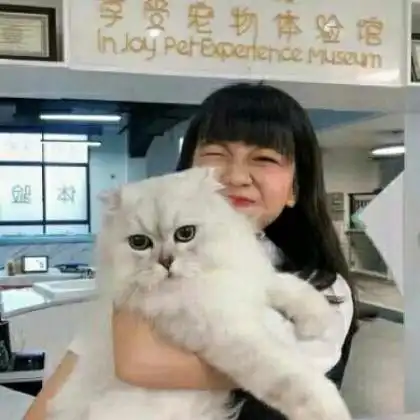 女生抱着猫很酷的头像高清真人2020最新
