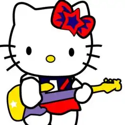 kitty猫和加菲猫的图片
