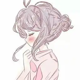 手绘可爱动漫女生头像粉色系少女心
