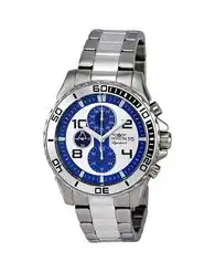 invictasignatureii系列男士银蓝色石英表
