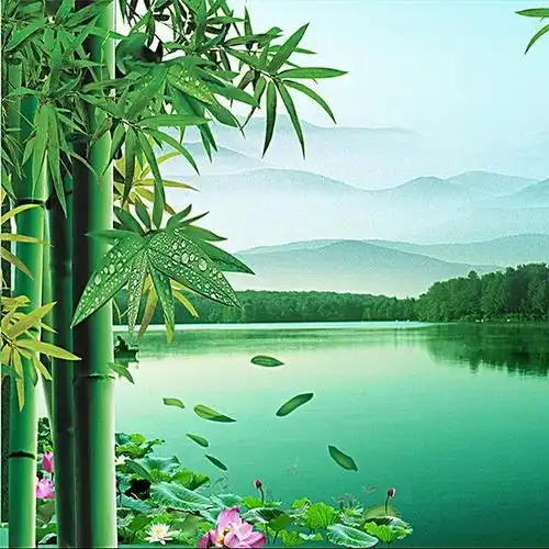 唯美竹子壁纸,祝你新的一年里节节高升

