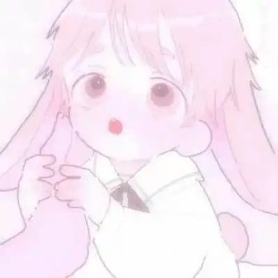 粉色系软萌的动漫女生头像
