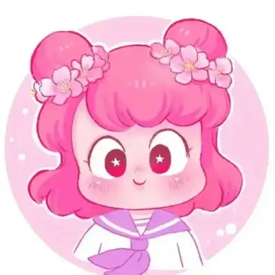 粉色系少女动漫可爱头像
