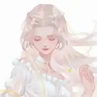 qq头像女生简约白色
