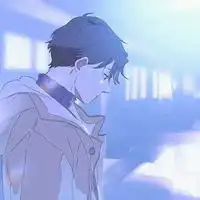 男生头像蓝色蓝色系帅气动漫男生头像
