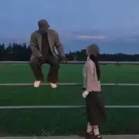 绿色系头像情侣绿色系列情头一男一女

