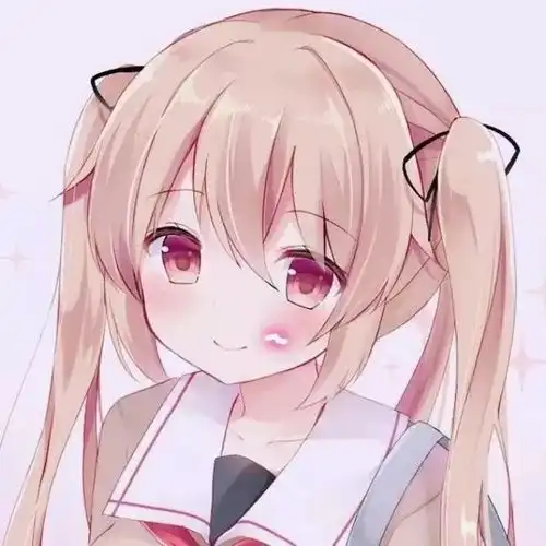 日系双马尾可爱动漫女生头像
