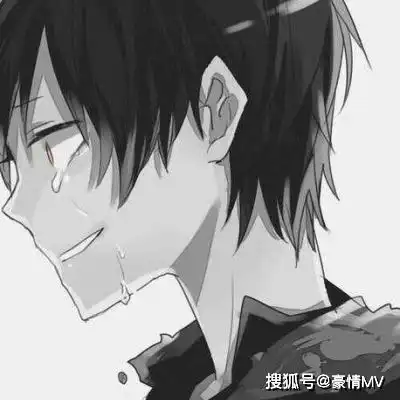 黑白动漫男生头像2021二次元男生黑白头像图片
