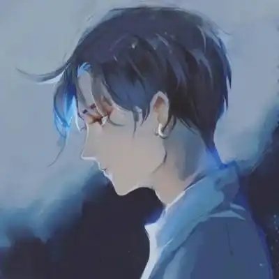 绿色系动漫男生头像

