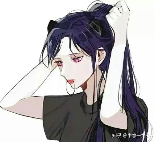 很酷的动漫女生头像

