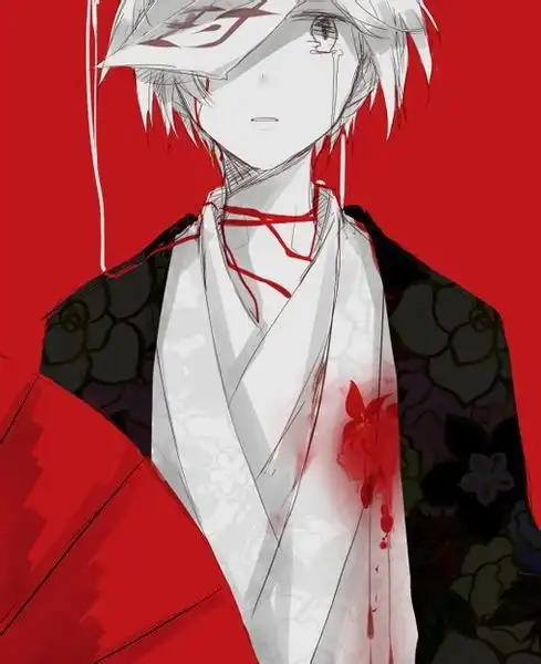 我想找几张动漫男生落泪的图片
