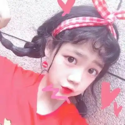 红色系女生头像可爱大全超好看的女生微信头像2019
