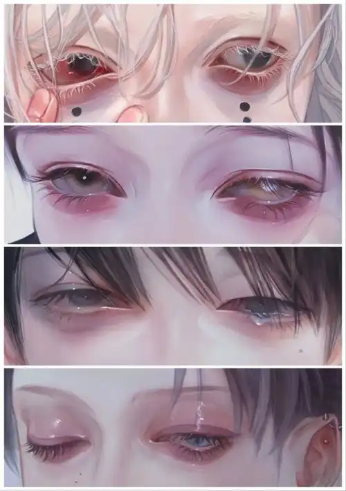 插画头像太太太优秀了吧病娇丧系诡异画风原画人物参考
