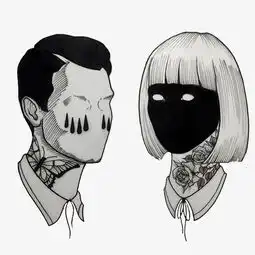 创意男女手绘装饰画素材图片免费下载高清装饰图案png千库网图片编号7819444
