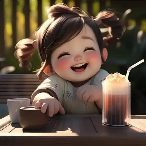 温柔笑脸治愈动漫小女孩头像图片,充满着善良和纯真
