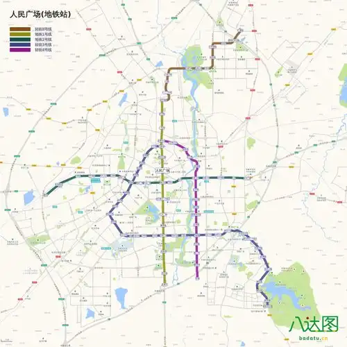 真实的地铁线路地图2019年春季版
