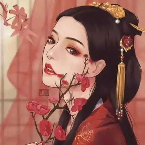 古风女生头像沉鱼落雁鸟惊喧,羞花闭月花愁颤
