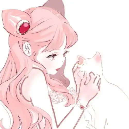 手绘风插画女头小众动漫女生头像
