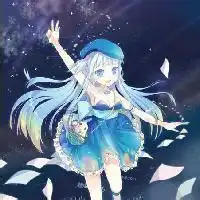 蓝色qq头像qq头像女生蓝色
