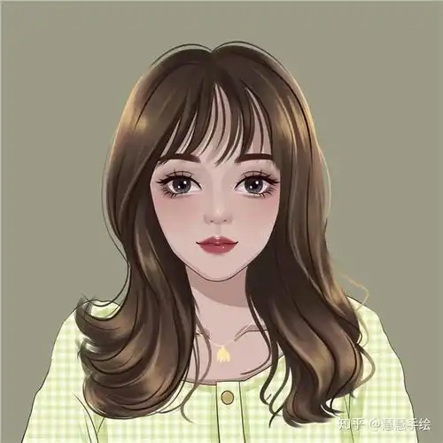 手绘头像女可爱小女孩手绘头像女可爱卡通简单超可爱女生头像
