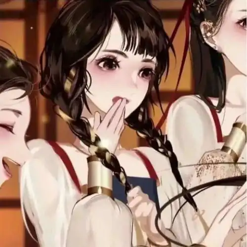 英子三人头像女生可爱闺蜜情头,卡通真人姐妹头像
