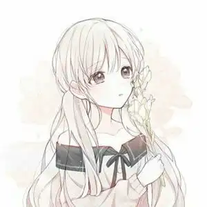 长发女生动漫头像
