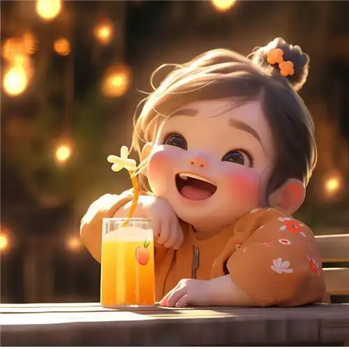 温柔笑脸治愈动漫小女孩头像图片,充满着善良和纯真
