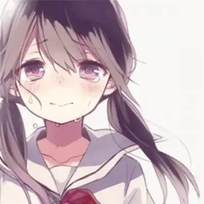 伤感动漫头像女生哭泣绝望心碎二次元qq头像
