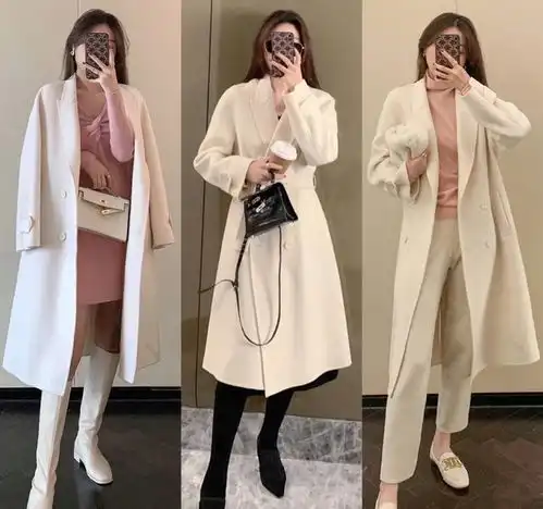 看了这么多韩系大衣look,还是她的穿搭最高级,简直是模板
