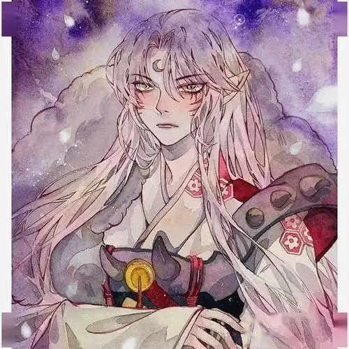 水彩插画古风飘逸动漫男生人物手绘素材
