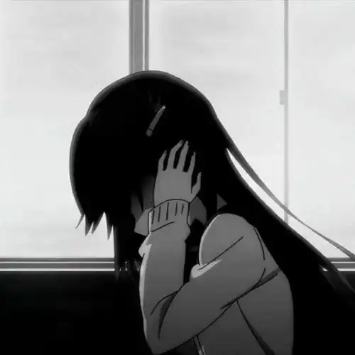 动漫头像黑暗丧系女生头像
