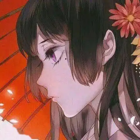 古风动漫头像世人皆唱桃之夭夭见你才知灼灼其华
