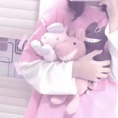 女生头像仙女味粉色部位图小仙女风模糊粉色头像女
