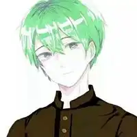 动漫绿色头发情侣头像动漫绿色系列情头一对
