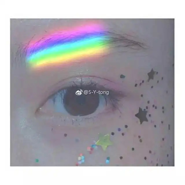 彩虹系女生头像
