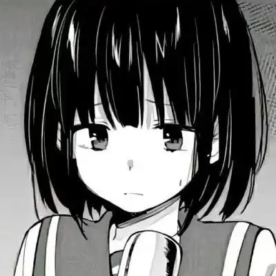 黑色动漫女生头像9.25
