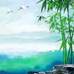 手绘竹林清明节psd分层主图背景素材背景图片免费下载主图直通车psd千库网图片编号4810910
