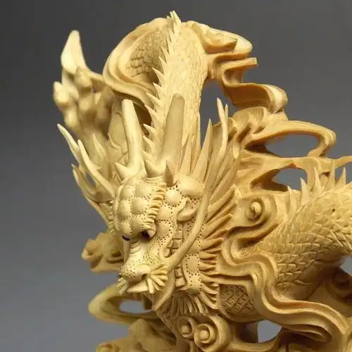 龙的传人看过来,霸气十足的木雕龙
