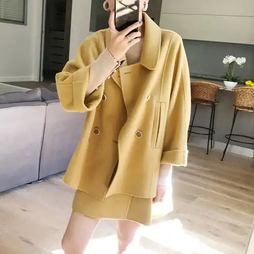 哇看比羽绒服美10倍毛呢洋绒衫10年都不过时贼好看
