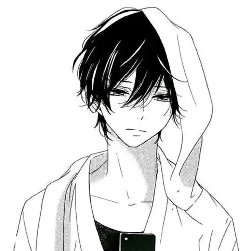 动漫男生头像自己买花,自己长大腾讯新闻
