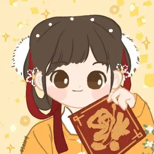 新年闺蜜头像红色系姐妹多人头像
