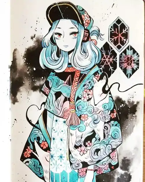 小清新人物插画,相信你看完一定会喜欢
