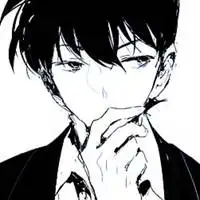 黑白漫画型男头像
