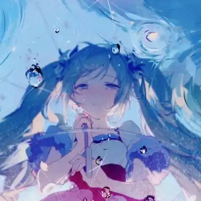 蓝色系动漫女生头像你说蓝色是卡通动漫头像我要个性网
