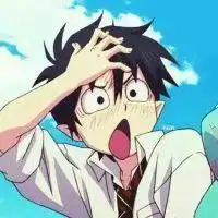 求蓝色系动漫情侣头像
